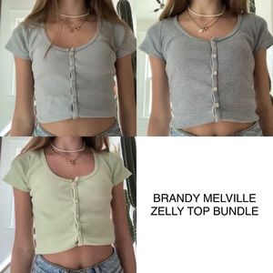 brandy melville zelly top bundle